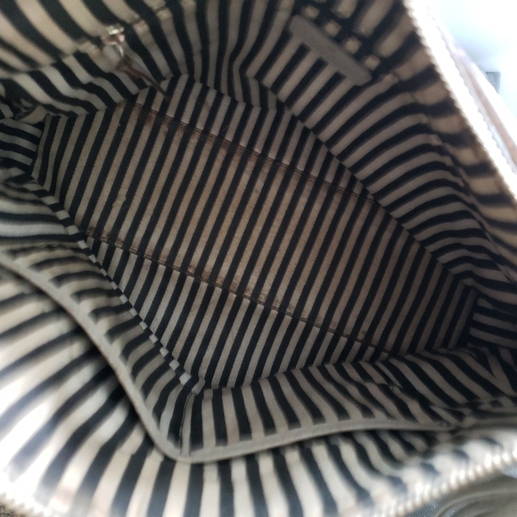 Kate Spade Grey Leather Bag Purse Tassel Zipper Pull Designer Fashion Tote - Picture 8 of 12